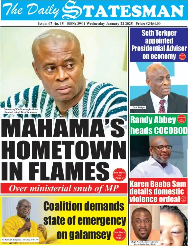 Today Newspaper headlines: January 22, 2025, Wensday