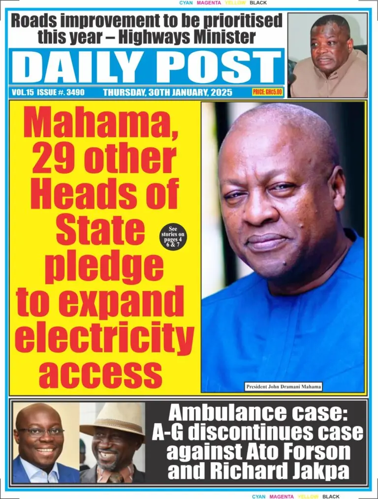 Today Newspaper headlines: January 30, 2025, Thursday