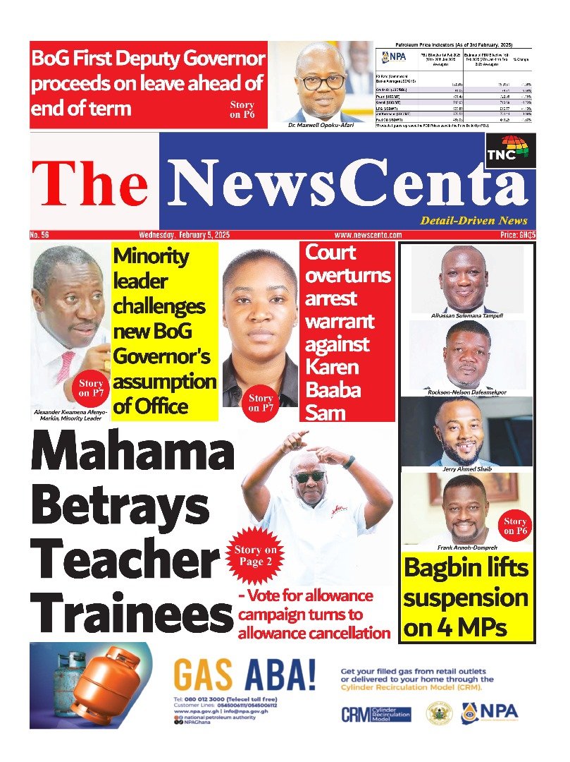 Today Newspaper headlines: February 5, 2025, Wednesday