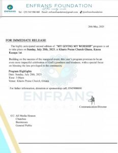 PRESS RELEASE